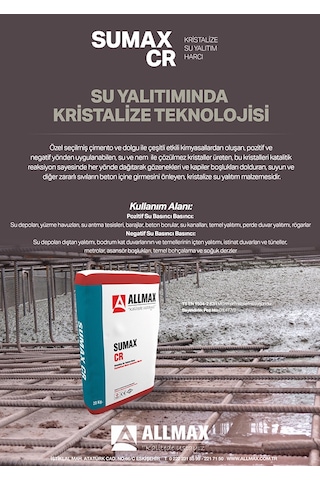 Allmax Sumax Cr Kristalize Su Yalıtım Harcı 20 KG