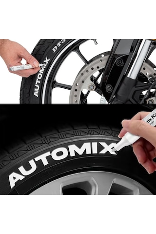 Automix Lastik Yazma Kalemi Beyaz 11806