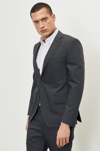 AC&Co / Altınyıldız Classics Altınyıldız Slim Fit Dar Kesim Mono Yaka Kareli Gri Takım Elbise 4a3023100042 001