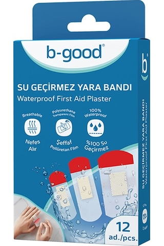 B-good Su Geçirmez Yara Bandı 12 Adet
