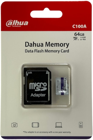 Dahua C100a 64gb Microsdxc U3 Hafıza Kartı + Sd Adaptör