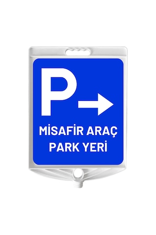 Misafir Araç Park Yeri Sağ Oklu Çift Taraf Baskı Mavi Ultra Kedi Gözlü Ağırlıklı Koni Seti Trafik Dubası