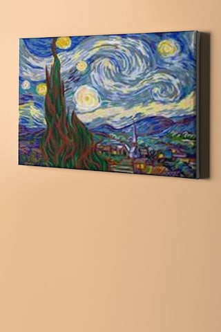 Webstyle Sayılarla Boyama Seti Kasnaklı Yıldızlı Geceler 60 X 75 Cm