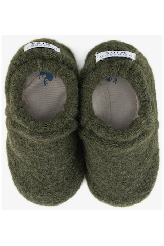 Recycled Woo Wooly Yünlü Haki Barefoot Patik-haki Haki