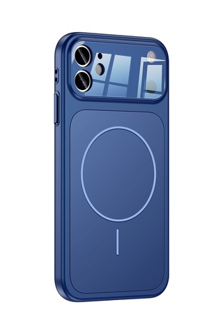Apple Uyumlu iPhone 11 Kılıf Zore M-safe Şarj Özellikli Kamera Korumalı Formen Kapak Siyah