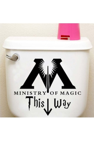 Ministry Of Magic Klozet Kapağı Banyo Wc Sticker 35x30 Cm