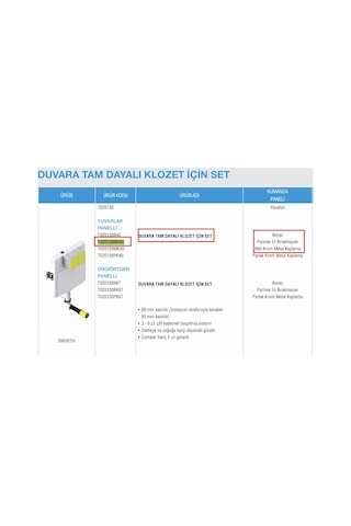Serel Duvara Dayalı Gömme Rezervuar Seti - T020130bk40 Diğer