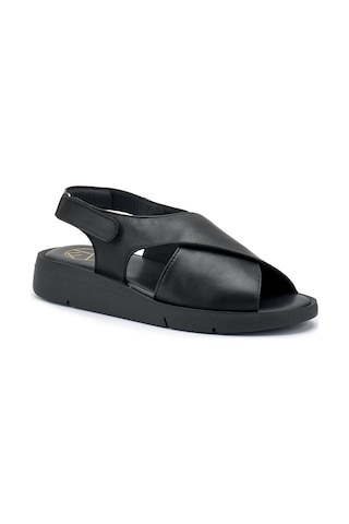 Nero Sandalet Kadın 50p1 Frau Cachemıre Sandal Black Siyah