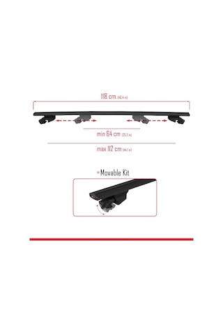 Seat Altea Xl 2006-2015 Arası Ile Uyumlu Hook Model Ara Atkı Tavan Barı Siyah 2 Adet