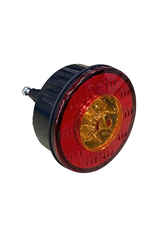 24v Sinyal Lambası Reflektörlü Sarı 6 Ledli Yuvarlak 98 Mm