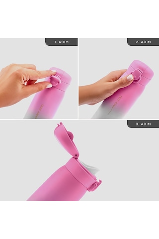 Karaca Skyfall Çelik Sızdırmaz Termos 350 Ml Fuşya Fuşya