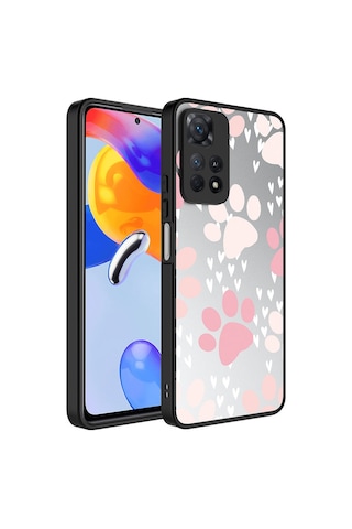 Xiaomi Redmi Note 11 Pro 5g Kılıf Aynalı Desenli Kamera Korumalı Parlak Zore Mirror Kapak Pati