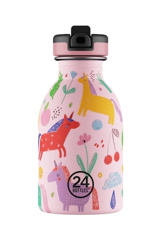 Kids Bottle Magic Friends Paslanmaz Çelik Çocuk Su Matarası 250 Ml Pembe