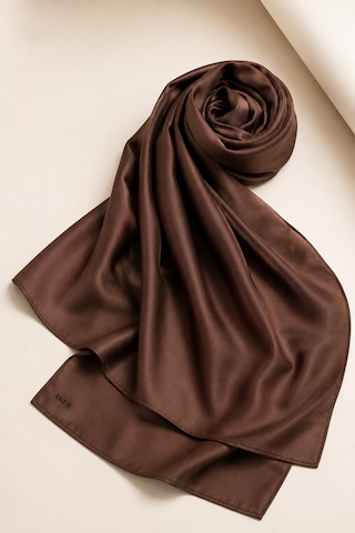 Bihan Store Aker Düz İpek Eşarp Lüks Dokulu Sade Ve Şık Kadın Eşarp 7747758- Kahve 331.
