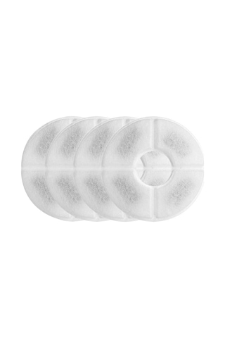 Moveevo Flower Fountain & Kedi Çeşmeleri İçin 4'lü Filtre Seti - Evcil Hayvan Su Sebili Yedek Filtreleri