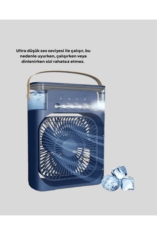 Masaüstü Vantilatör, Sessiz Turbo Fan, Güçlü Hava Akışlı