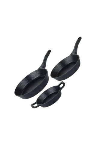 Dmr Life Döküm Granit 3 Parça Tava Sahan Set 20-24-28cm Çok Renkli