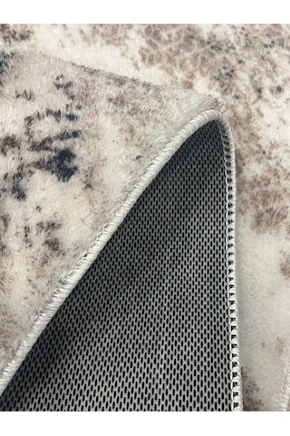 Raschel Carpet Çizgi Desenli Kahverengi Kaymaz Taban Kalın Peluş Halı - Yolluk Yüksek Kalite