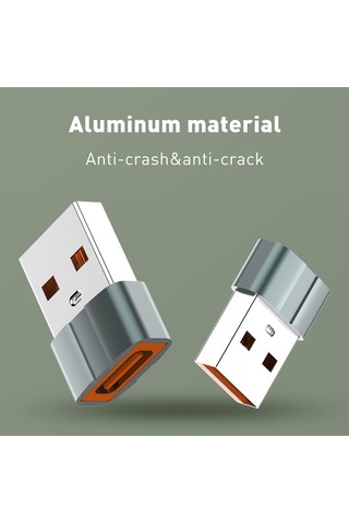 Singree Hızlı Şarj Ve Veri Aktarım İçin Usb-c Erkek - Usb Dişi Dönüştürücü Adaptör