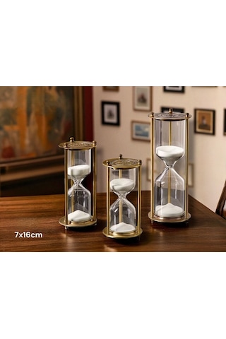 Dekoratif Cam Kum Saati 7x16 Cm Diğer