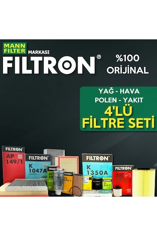 Fiat Linea 1.3 Jtd Euro5 Filtron Filtre Bakım Seti 2012-2017 4Lü 553225177