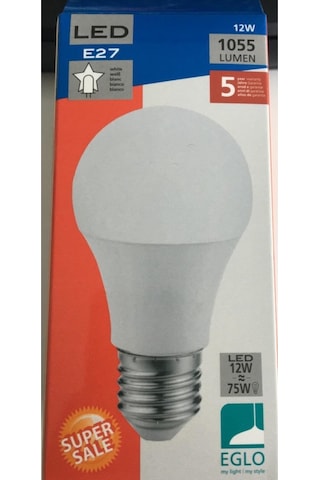 Eglo E27 Led Ampul A60 12W 3000K 1055 Lümen -Günışığı