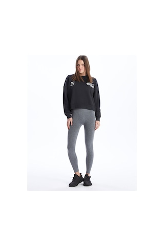 Lc Waikiki Alıta Cıty Farkıyla Xsıde Actıve Antrasit Düz Süper Skinny & Ekstra Dar Kadın Spor Tayt Antrasit - 924125727 Antrasit