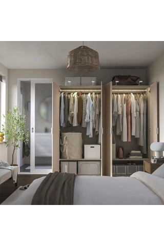 Ikea Çok Renkli Geniş Kapaklı Gardırop 200x60x201 Cm