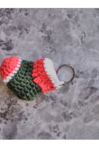 Noel Pabucu Yılbaşı Anahtarlık 4cm 6cm