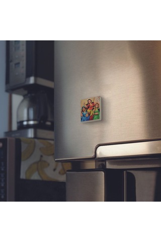 Dans Eden Oryantal Kadınlar Baskılı Taş Magnet 5x5