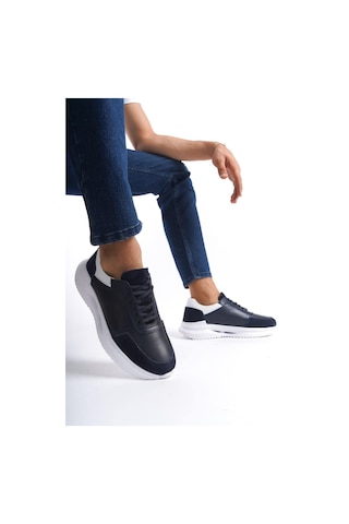 Mubiano Hakiki Deri Mbkry028-lcv Erkek Lacivert Sneaker & Spor Ayakkabı Lacivert
