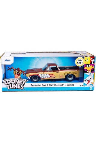 Jada Looney Tunes Tasmanya Canavarı Figürü Ve 1967 Chevrolet El Camino 35130