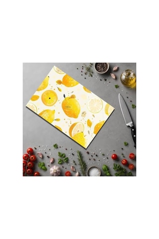 Zuki Cam Desenli Kesme Ve Doğrama Tahtası Farklı Renk Ve Desen Seçenekleri Şeffaf