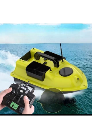 Sazan Yemleme (TEKNE VE BOTU)gps Model 500 Metre Oto Pilot Eve Dönüş Otomatik Sarı