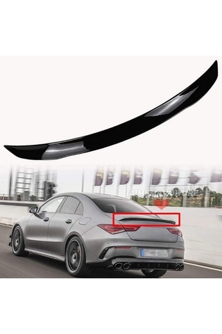 Mercedes Cla W118 Bagaj Üstü Piano Black Spoiler