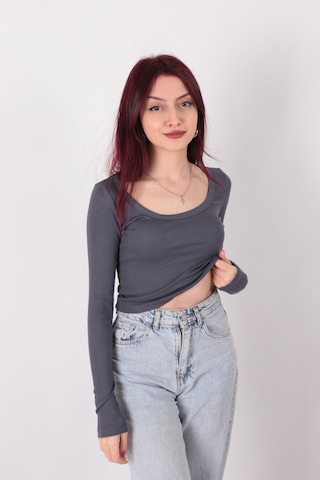 Busem W0011619 Kadın Bluz Antrasit