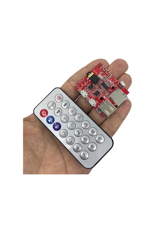 Mp3 Kumandalı Bluetooth Amfi Modülü Sd Kart + Usb