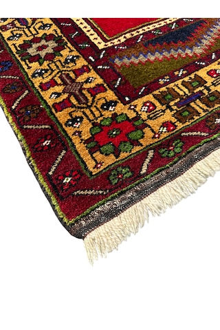 El Dokuma Sıfır Ortaköy Halısı Seccade 83x125 Kök Boya Namazlık