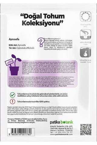 30 Adet Portakal Nergisi - Aynı Sefa Çiçek Tohumu (Calendulaofficinalis)