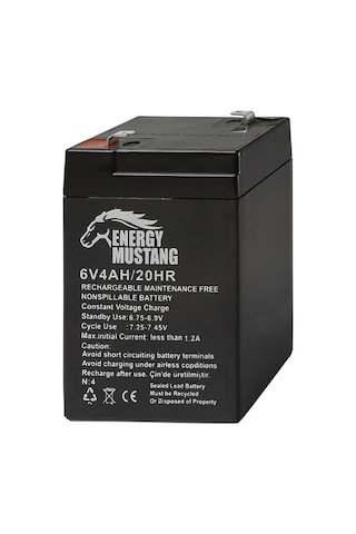 Energy Mustang 6v 4ah Kuru Akü Energy Mustang 6v 4ah Kuru Akü