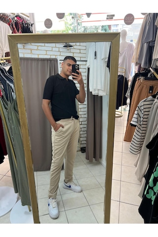 Tuba Toptaş Jogger Pantolon Bej