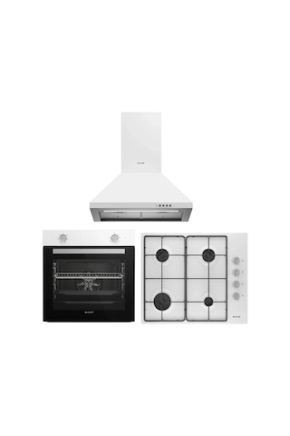 Arçelik AFM 130 B - P 27 YB - OMD D 611 EB Klasik Beyaz Ankastre Set