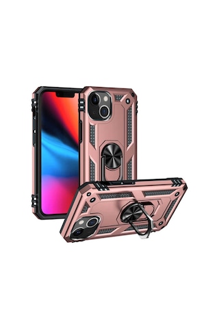 Apple Uyumlu iPhone 13 Kılıf Zore Vega Kapak Gold