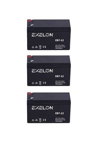 Exelon 12v 7ah Agm Kuru Akü 2025 Üretim