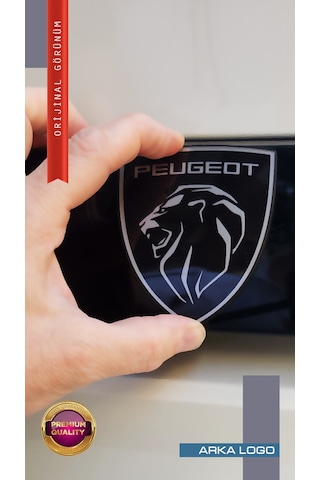 Peugeot Yeni Aslan 3d Logo Çamurluk&arka&yan&kapı Içi