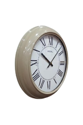 Regal 4290 Ewr Özel Seri Metal Kasa Akar Sessiz Saniyeli Duvar Saati Çok Renkli