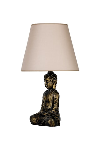 Qdec Modern Dizayn Buda Abajur Gold-Bej Diğer