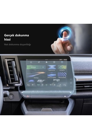 Lexroo Renault Austral Multimedya 9 İnç İle Uyumlu Ekran Koruyucu Şeffaf Nano Standart
