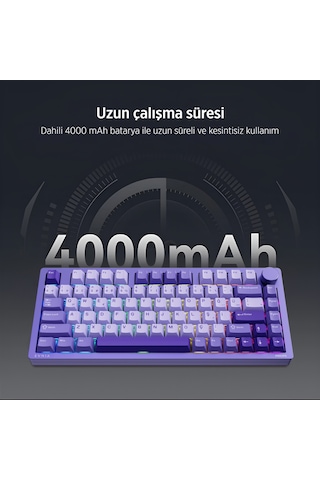 Philips EVNIA SPK8618 Mekanik RGB 81 Tuş USB Bluetooth 2.4 G Kablosuz Oyuncu Klavyesi
