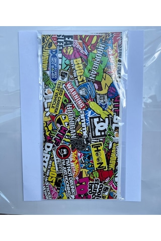 Kaplama Sticker Hellaflush Bisiklet Motor Karışık Stickr 28x13 Cm